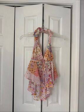 floral halter top